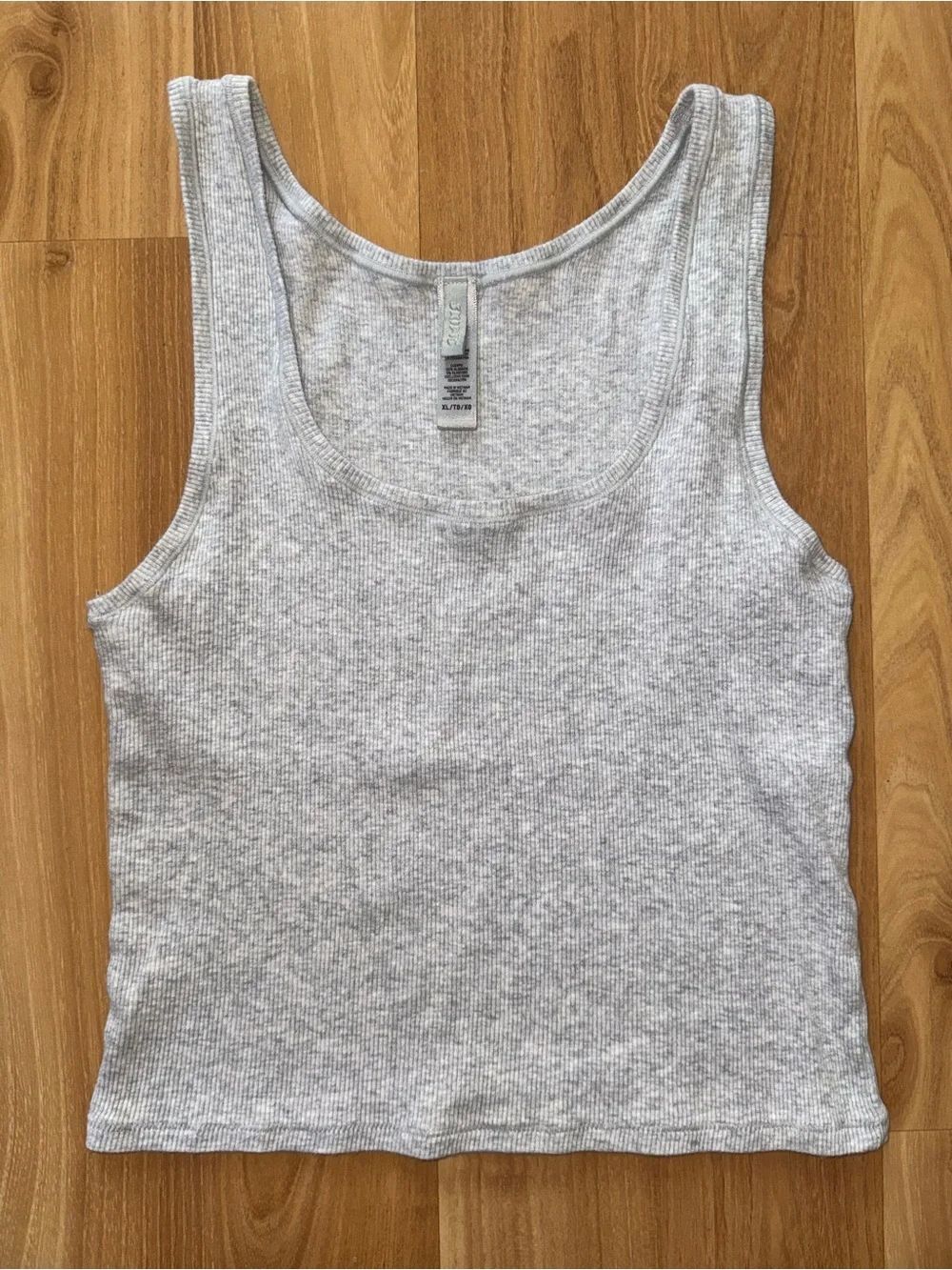 SKIMS Basic Ribbed Tank Top - Light Gray - XL